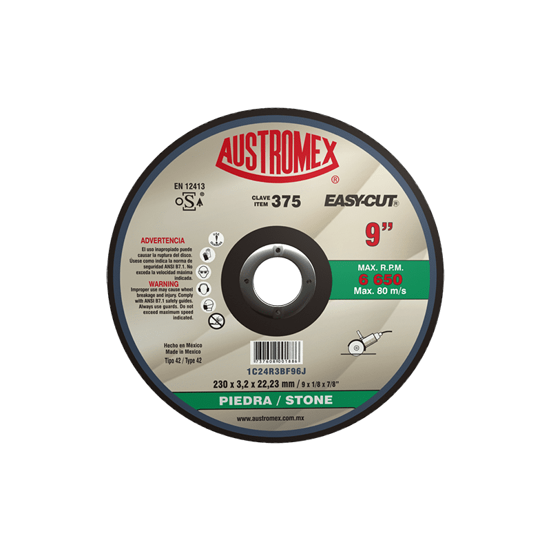 DISCO DE CORTE PARA METAL 3X1/8X1/4 FASTCUT DISCO DE CORTE PARA METAL 3X1/8X1/4 FASTCUT
